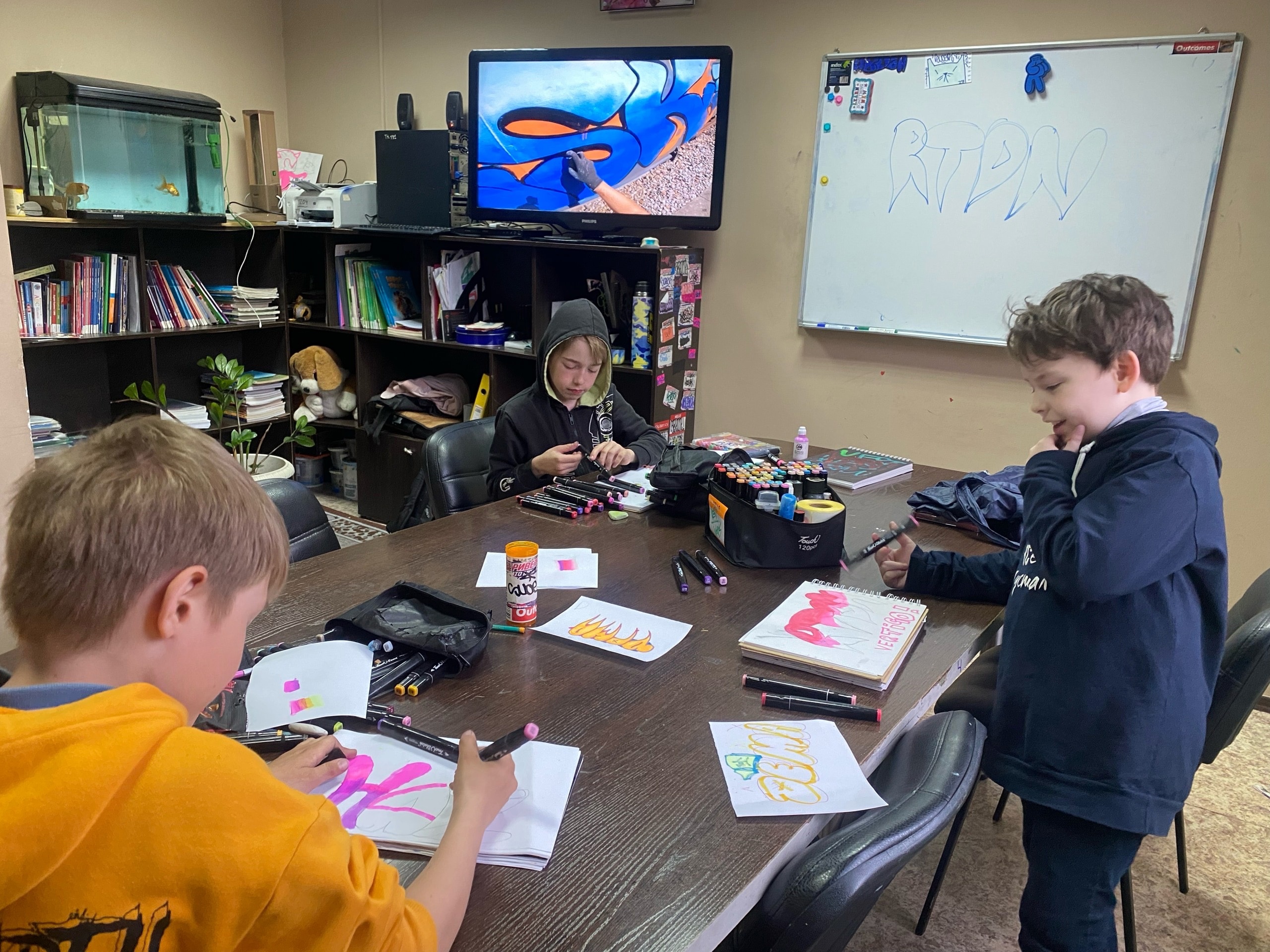 Мастер-класс по рисованию граффити