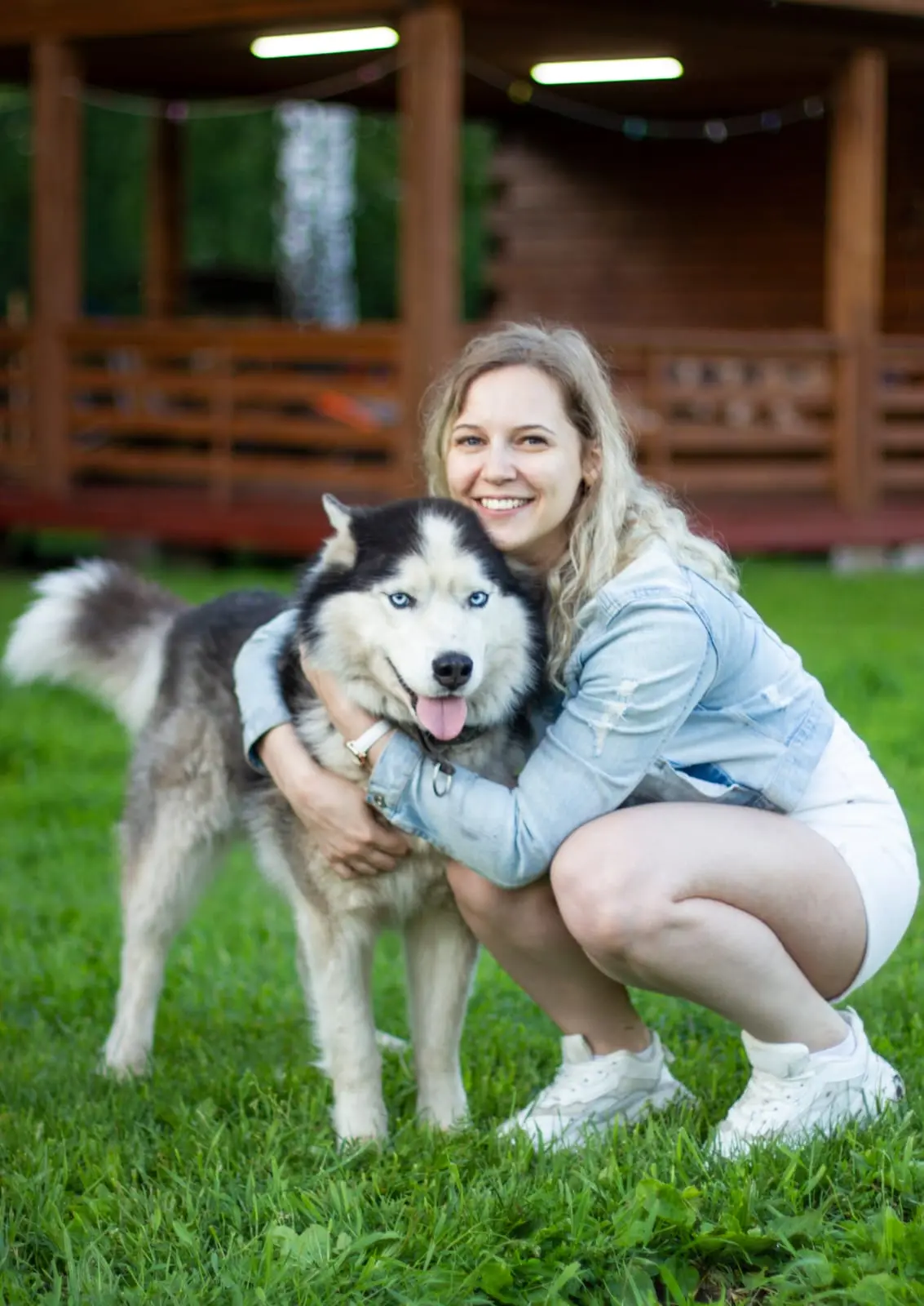 Прогулка с хаски