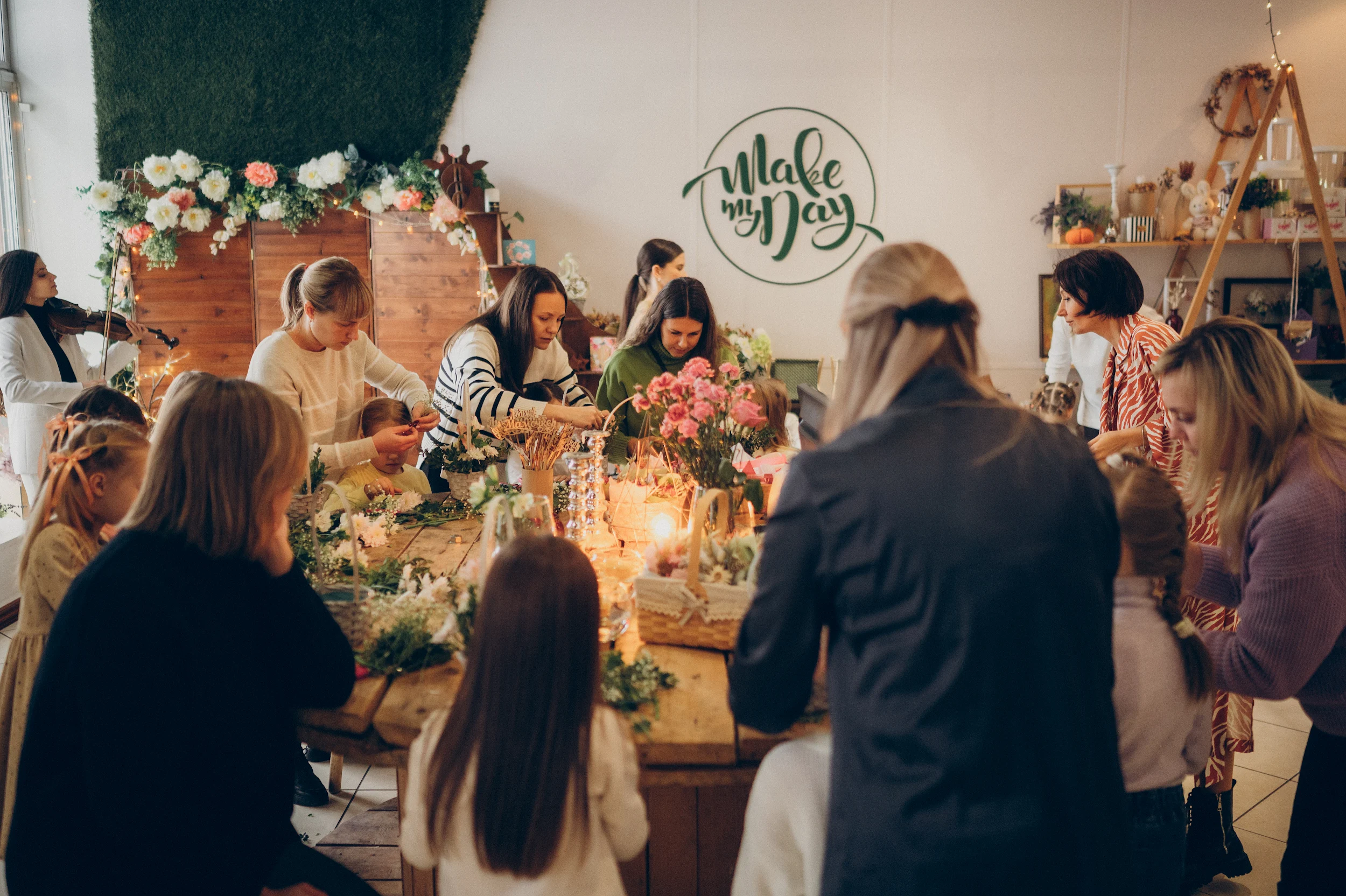 Групповой мастер-класс по флористике