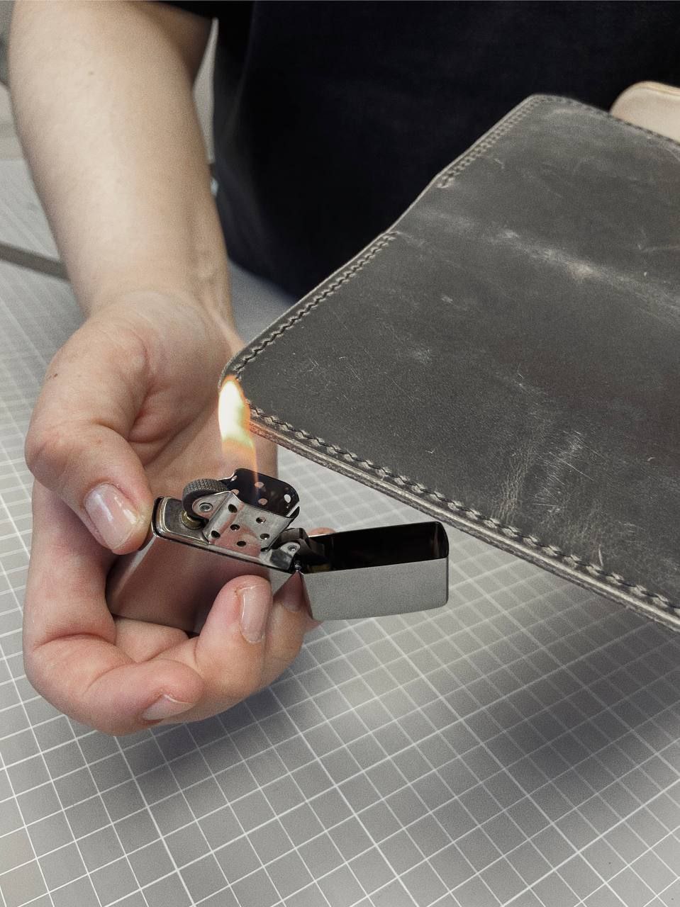 Мастер-класс по изготовлению докхолдера из натуральной кожи