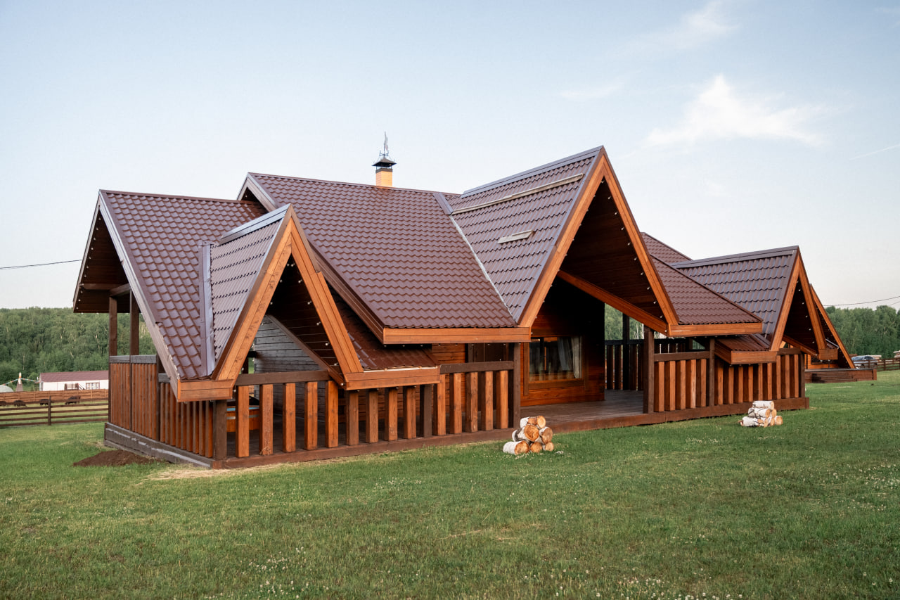 Отдых в бане на территории ранчо