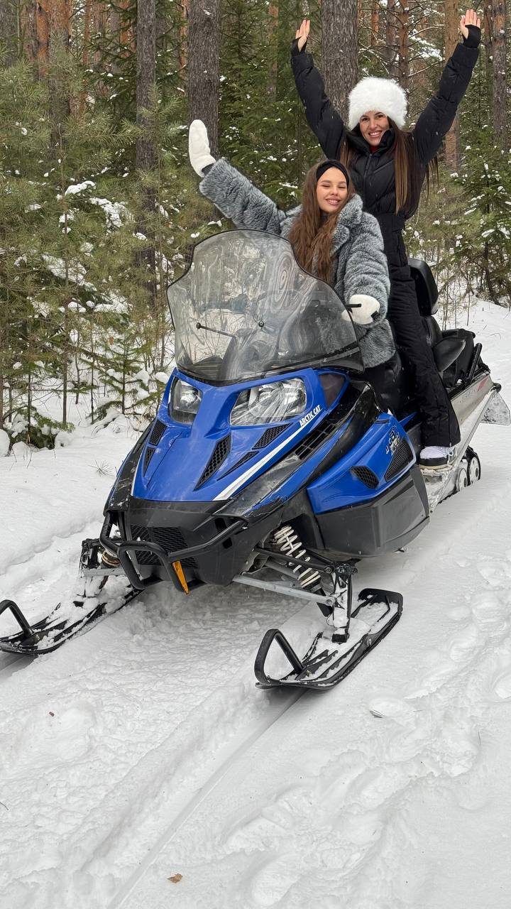 Прогулка на снегоходе для новичков